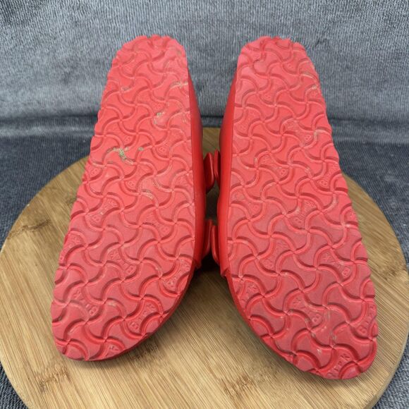 Birkenstock Arizona EVA Sandals Womens Size 8 Red Two Strap Slides Shoes - Picture 8 of 11